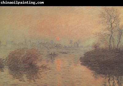 Claude Monet Sunset on the seine,Winter Effect (nn02)